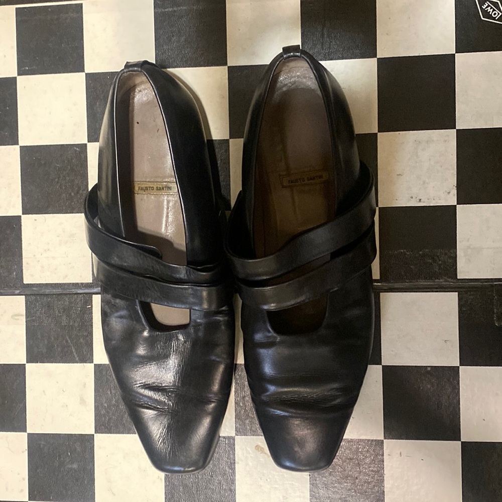 FAUSTO SANTINI leather flats